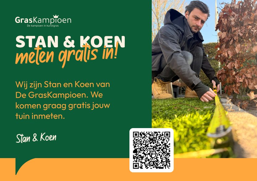 Social post: Stan en Koen meten gratis in